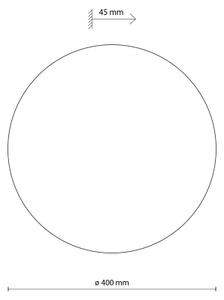 Nástenné svietidlo LUNA 4xG9/8W/230V pr. 40 cm čierna