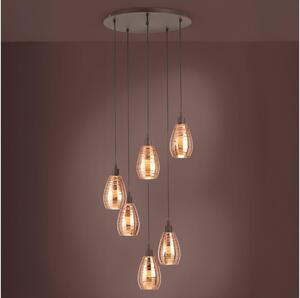 Eglo 39508 - Luster na lanku SIRACUSA 6xE27/60W/230V