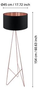 Eglo 39229 - Stojacia lampa CAMPORALE 1xE27/60W/230V