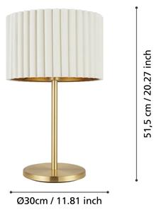 Eglo 39766 - Stolná lampa TAMARESCO 1xE27/40W/230V biela