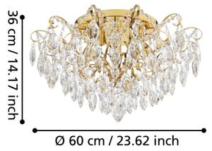Eglo 39602 - Prisadený luster FENOULLET 6xE14/25W/230V zlatá