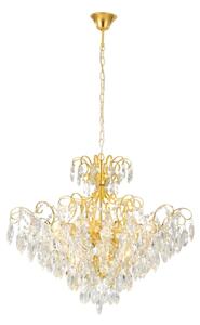 Eglo 39606 - Luster na reťazi FENOULLET 9xE14/25W/230V zlatá