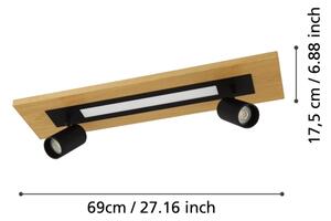 Eglo 39748 - LED Bodové svietidlo TORRESTRALLE LED/12W/230V + 2xGU10/4,5W