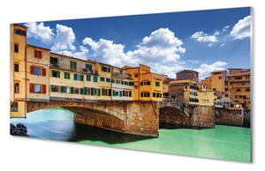 Nástenný panel  Italy River Mosty budovy 100x50 cm