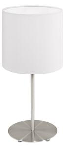 Eglo 54744 - Stolná lampa ANADIA 1xE14/40W/230V biela/matný chróm