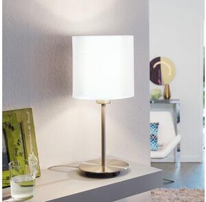 Eglo 54744 - Stolná lampa ANADIA 1xE14/40W/230V biela/matný chróm
