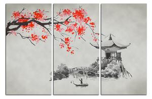 Obraz na plátne - Tradičné ilustrácie Japonsko 160B (90x60 cm )