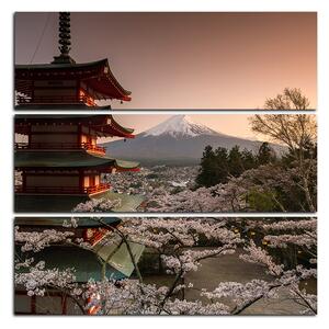 Obraz na plátne - Pohľad na horu Fuji - štvorec 361D (75x75 cm)