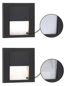 Paulmann 80001 - LED/1W Schodiskové svietidlo TSARO 230V Follow/čierna