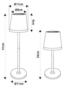 Globo 36637SM - LED Solárne svietidlo LED/0,6W/3V 3000K IP44 matný chróm