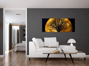 Obraz mesiace a siluet (120x50 cm)