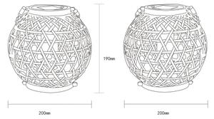 Globo 36659 - LED Solárne svietidlo LED/0,02W/3V IP44