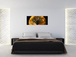 Obraz mesiace a siluet (120x50 cm)