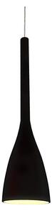 Ideal Lux - Luster na lanku FLUT 1xE27/60W/230V priemer 14,5 cm čierna