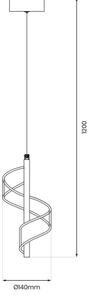 LED Luster na lanku LARGO LED/10W/230V zlatá