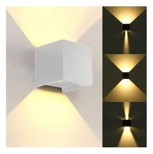 LED Vonkajšie nástenné svietidlo KREON 2xLED/3W/230V IP54 4000K biela
