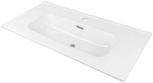 Deante Tubo, keramické umývadlo na zapustenie 800x385x160 mm, biela lesklá, DEA-CTU_6U8M