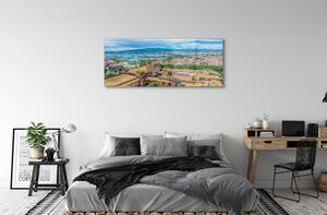 Sklenený obraz Španielsko Port pobreží mesto 120x60 cm 4 Prívesky