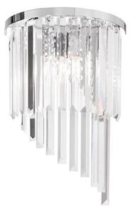 Ideal Lux - Krištáľové nástenné svietidlo CARLTON 3xE14/40W/230V lesklý chróm
