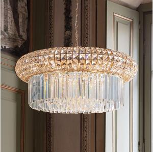 Ideal Lux - Krištáľový luster na reťazi NABUCCO 16xE14/40W/230V pr. 70 cm zlatá