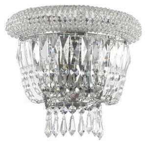 Ideal Lux - Krištáľové nástenné svietidlo DUBAI 2xE14/28W/230V lesklý chróm