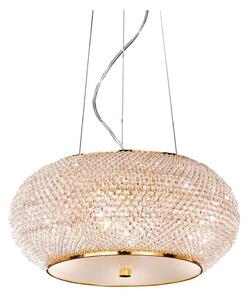 Ideal Lux - Krištáľový luster na lanku PASHA 6xE14/40W/230V pr. 40cm zlatá