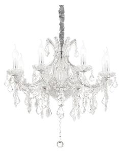 Ideal Lux - Krištáľový luster na reťazi NAPOLEON 8xE14/40W/230V pr. 67 cm chróm