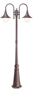 Ideal Lux - Vonkajšia lampa CIMA 2xE27/52W/230V 216 cm IP43 hnedá