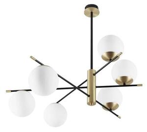 Ideal Lux - Luster na tyči GOURMET 6xE14/28W/230V pr. 100 cm zlatá