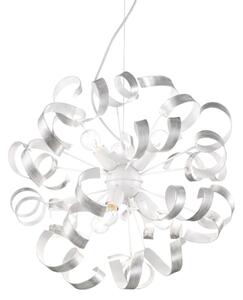 Ideal Lux - Luster na lanku VORTEX 6xE14/40W/230V pr. 53 cm strieborná/patina