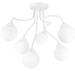 Prisadený luster HOLLY 6xG9/5W/230V biela