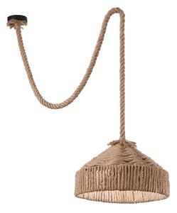 Ideal Lux - Luster na lanku CANAPA 1xE27/15W/230V pr. 41 cm hnedá