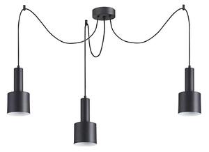 Ideal Lux - Luster na lanku HOLLY 3xE27/60W/230V pavúk čierna