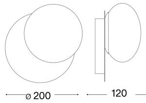 Ideal Lux - LED Nástenné svietidlo NINFEA 1xGX53/9W/230V biela