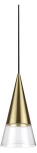 Ideal Lux - LED Luster na lanku CONO 1xGU10/7W/230V pr. 15 cm mosadz