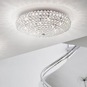 Ideal Lux - LED Krištáľové stropné svietidlo KING 9xG9/3W/230V pr. 53,5 cm chróm
