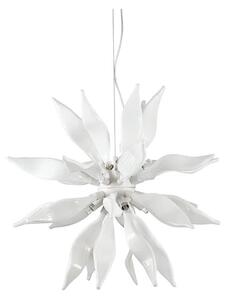 Ideal Lux - LED Luster na lanku LEAVES 8xG9/3W/230V pr. 63 cm biela
