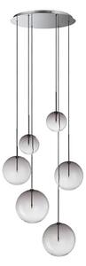 Ideal Lux - LED Luster na lanku EQUINOXE 6xG4/2W/230V pr. 65 cm chróm/dymová