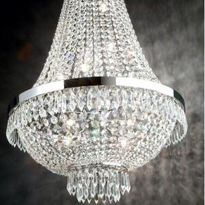 Ideal Lux - LED Krištáľový luster na reťazi CAESAR 6xG9/3W/230V pr. 38 cm chróm