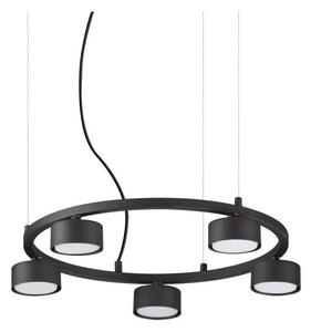 Ideal Lux - LED Luster na lanku MINOR 5xGX53/9W/230V pr. 50 cm čierna
