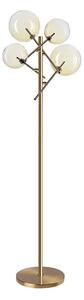 Ideal Lux - LED Stojacia lampa EQUINOXE 4xG4/2W/230V mosadz/dymová
