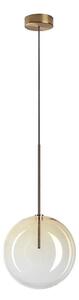 Ideal Lux - LED Luster na lanku EQUINOXE 1xG4/2W/230V pr. 25 cm mosadz/dymová