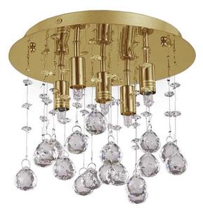 Ideal Lux - LED Kr. stropné svietidlo MOONLIGHT 5xG9/3W/230V pr. 26 cm zlatá