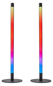 Nedis WIFILD10RGBW-SADA 2xLED RGBIC Stm. stolná lampa LED/36W/230V 2700-6500K+DO
