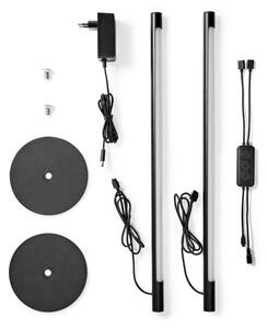 Nedis WIFILD10RGBW-SADA 2xLED RGBIC Stm. stolná lampa LED/36W/230V 2700-6500K+DO