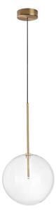 Ideal Lux - LED Luster na lanku EQUINOXE 1xG4/2W/230V pr. 25 cm mosadz/číra