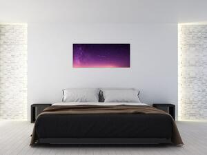 Obraz oblohy s padajúcou hviezdou (120x50 cm)