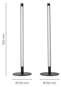 Nedis WIFILD10RGBW-SADA 2xLED RGBIC Stm. stolná lampa LED/36W/230V 2700-6500K+DO