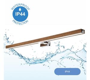 Brilagi-LED Kúpeľňové osvetlenie zrkadla WOODY MIRROR LED/15W/230V IP44 dub/chro