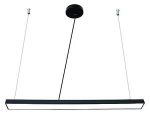 LED Luster na lanku LED/32W/230V 4000K pr. 120 cm čierna